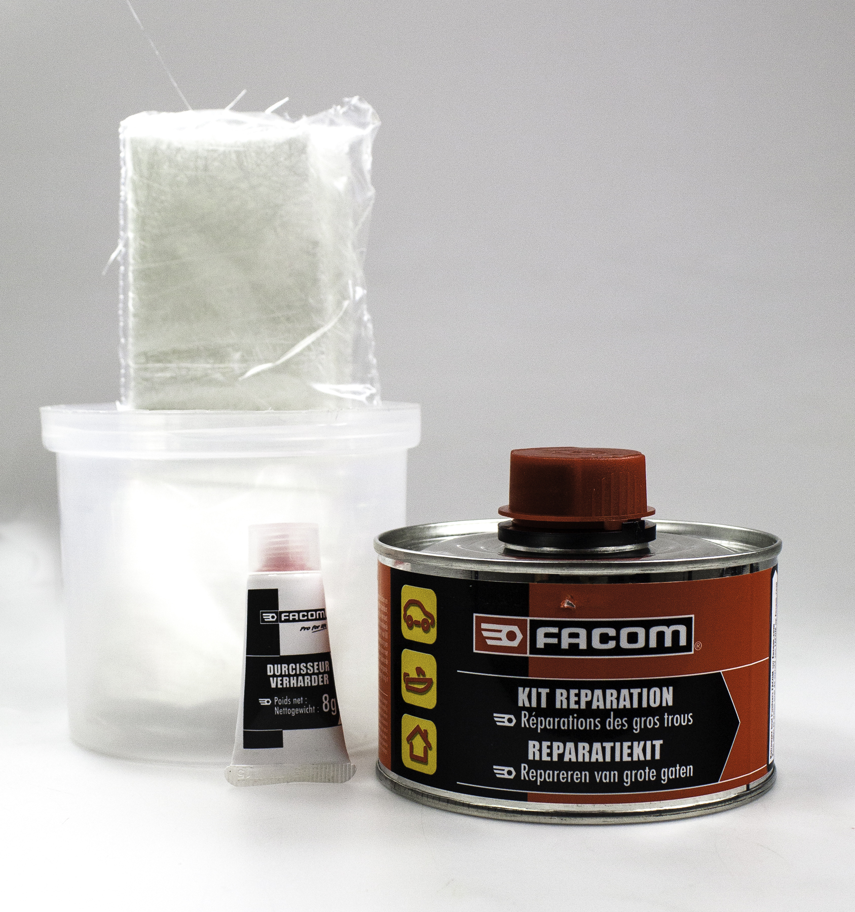 FACOM kit réparation(résine/mat verre) 250g