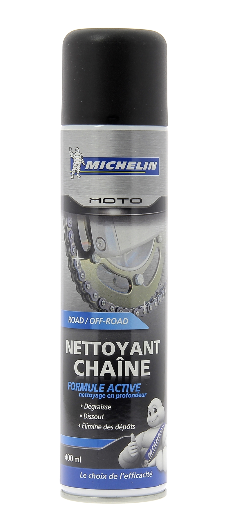 Réparation Michelin : Nettoyant/dégraissant chaine 400ml aérosol pour Moto  - Maxi Pièces 50