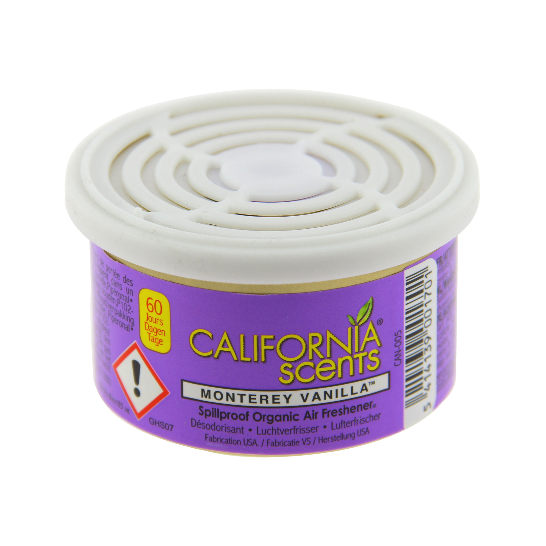 CALIFORNIA SCENTS canette désodorisante. Vanille