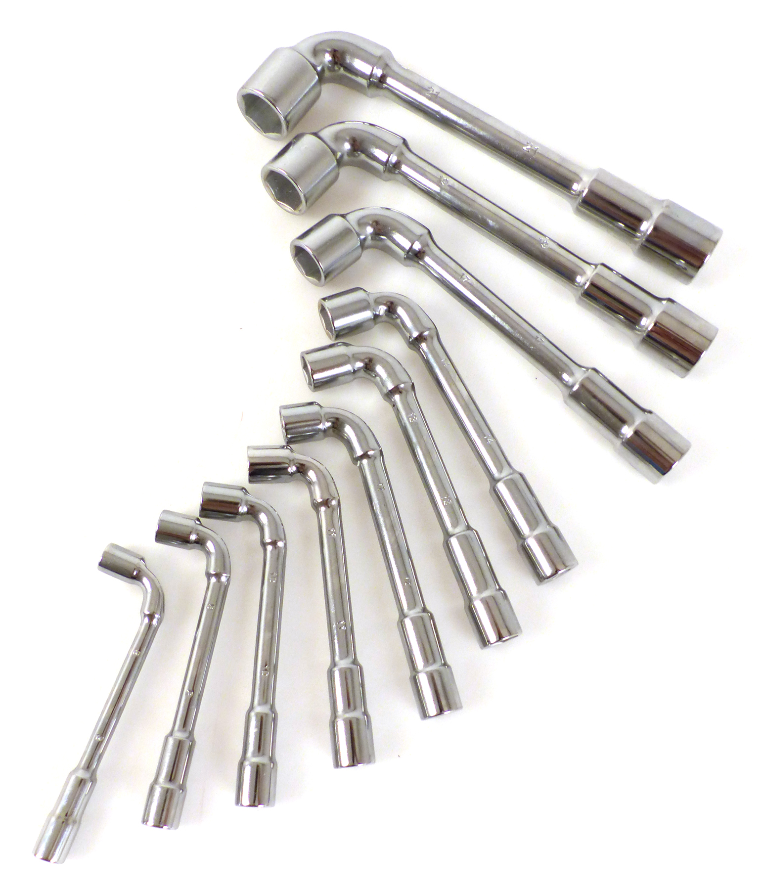 PRECISION-STEEL 10 clés à pipe débouchées 8 à 21mm