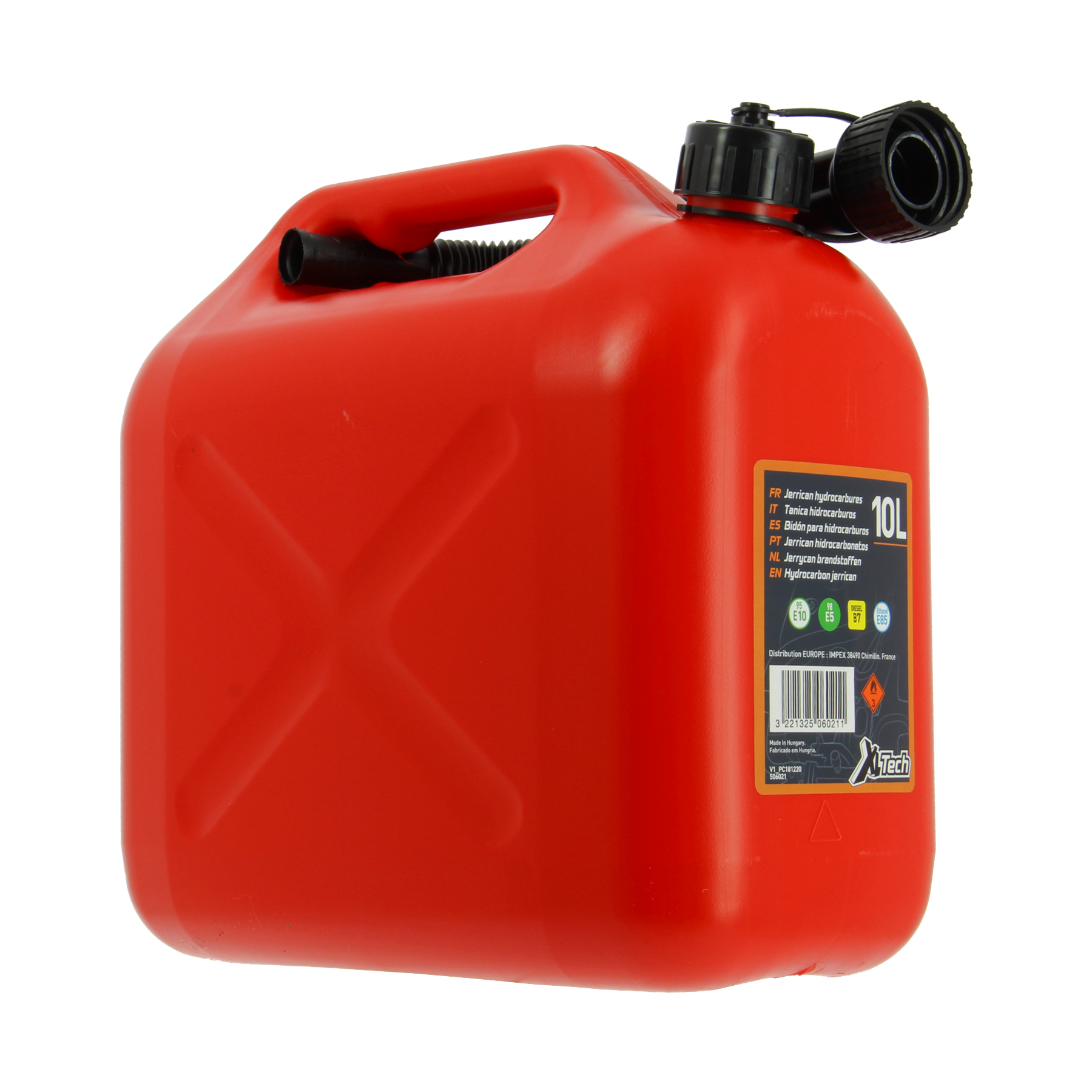 XLTECH jerrican 10L. Homologué carburant – Etape Auto