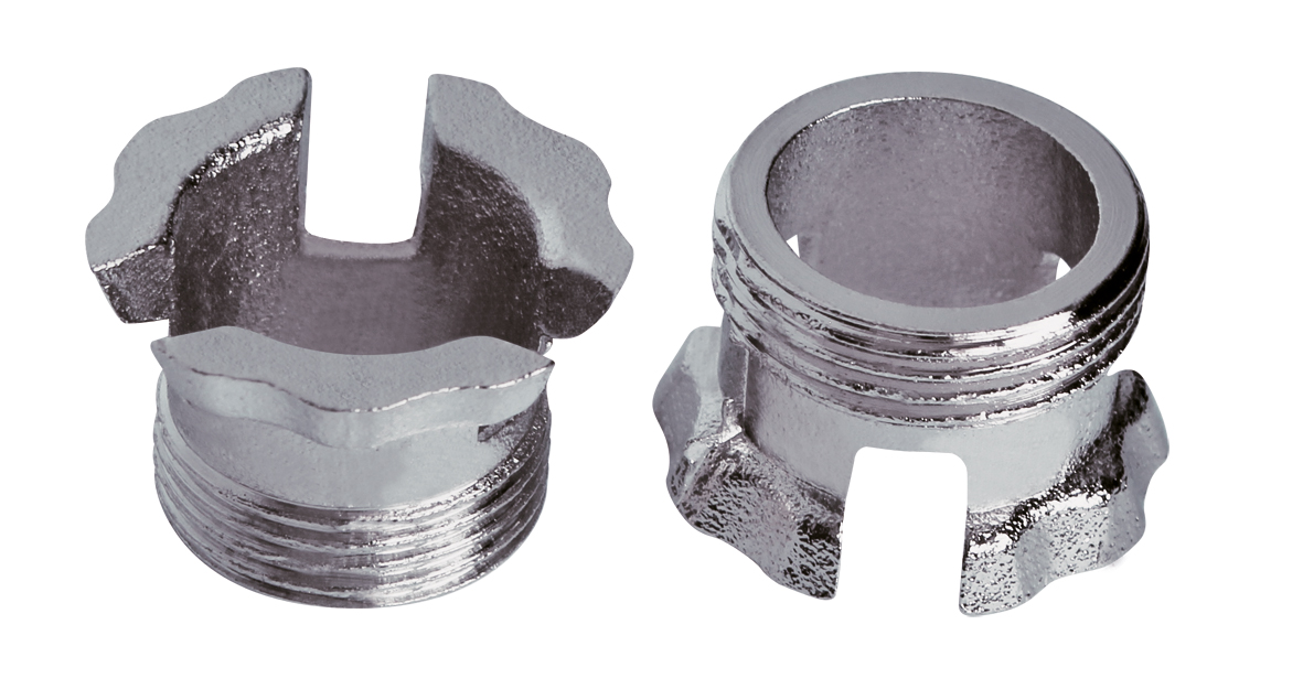 Kit 2 griffes +/- pour robinet coupe batterie