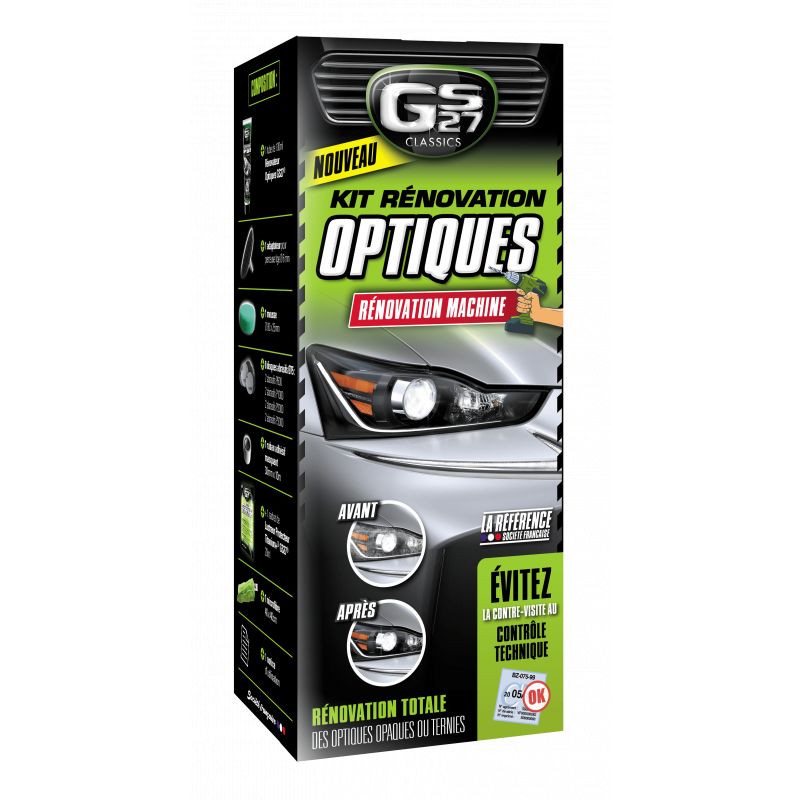 Kit de rénovation des optiques GS27 – Etape Auto